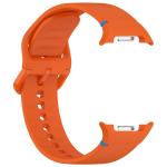 Curea Bizon Strap Watch Silicone G compatibila cu Samsung Galaxy Watch 8 40 / 44 / 46mm, Portocaliu 6 - lerato.ro