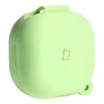 Carcasa Bizon Headphone Silicone compatibila cu Samsung Galaxy Buds Live / Pro / Buds2 / Buds2 Pro / Buds FE, Verde 5 - lerato.ro