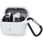 Carcasa Bizon Headphone Silicone compatibila cu Samsung Galaxy Buds 3 / 3 Pro, Alb 3 - lerato.ro