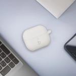 Carcasa Bizon Headphone Silicone compatibila cu Samsung Galaxy Buds 3 / 3 Pro, Alb 4 - lerato.ro