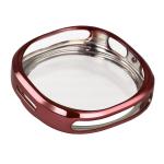 Carcasa cu protectie ecran din sticla securizata BizonMobile Felipe compatibila cu Samsung Galaxy Watch 8 44mm, Roz 6 - lerato.ro