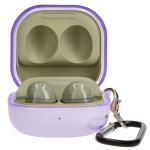Carcasa Bizon Headphone Clear compatibila cu Samsung Galaxy Buds Live / Pro / Buds2 / Buds2 Pro / Buds FE, Transparent / Mov 4 - lerato.ro