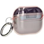 Carcasa Bizon Headphone Clear compatibila cu Samsung Galaxy Buds 3 / 3 Pro, Transparent / Roz 6 - lerato.ro