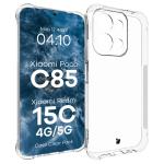 Kit protectie 3 in 1 BizonMobile Clear Pack, Carcasa Bizon Salpa si 2 folii sticla Bizon Glass Clear 2, compatibil cu Xiaomi Redmi 15C 4G / 5G / POCO C85 4G, Transparent 4 - lerato.ro