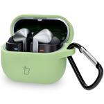 Carcasa Bizon Headphone Silicone compatibila cu Samsung Galaxy Buds 3 / 3 Pro, Light Green 3 - lerato.ro