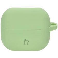 Carcasa Bizon Headphone Silicone compatibila cu Samsung Galaxy Buds 3 / 3 Pro, Light Green
