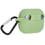 Carcasa Bizon Headphone Silicone compatibila cu Samsung Galaxy Buds 3 / 3 Pro, Light Green 6 - lerato.ro