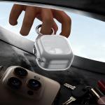 Carcasa Bizon Headphone Clear compatibila cu Samsung Galaxy Buds 4 / 4 Pro, Transparent / Negru 6 - lerato.ro
