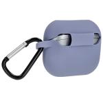 Carcasa Bizon Headphone Silicone compatibila cu Samsung Galaxy Buds 3 / 3 Pro, Gri 6 - lerato.ro