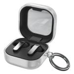 Carcasa Bizon Headphone Clear compatibila cu Samsung Galaxy Buds 4 / 4 Pro, Glitter Clear 2 - lerato.ro