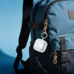 Carcasa Bizon Headphone Clear compatibila cu Samsung Galaxy Buds 4 / 4 Pro, Glitter Clear 5 - lerato.ro