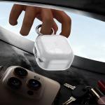 Carcasa Bizon Headphone Clear compatibila cu Samsung Galaxy Buds 4 / 4 Pro, Glitter Clear 10 - lerato.ro