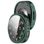 Carcasa cu protectie ecran din sticla securizata BizonMobile Felipe compatibila cu Samsung Galaxy Watch 8 44mm, Verde 8 - lerato.ro