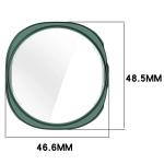 Carcasa cu protectie ecran din sticla securizata BizonMobile Felipe compatibila cu Samsung Galaxy Watch 8 44mm, Verde 3 - lerato.ro