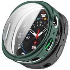 Carcasa cu protectie ecran din sticla securizata BizonMobile Felipe compatibila cu Samsung Galaxy Watch 8 44mm, Verde