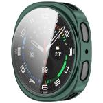 Carcasa cu protectie ecran din sticla securizata BizonMobile Felipe compatibila cu Samsung Galaxy Watch 8 44mm, Verde 9 - lerato.ro
