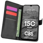 Husa flip cover Bizon Pocket compatibila cu Xiaomi Redmi 15C 4G / 5G, Negru 3 - lerato.ro