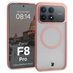 Kit protectie 2 in 1 BizonMobile, Carcasa Bizon MatteO si Folie sticla securizata Bizon Glass Edge, compatibil cu Xiaomi Poco F8 Pro, Roz 4 - lerato.ro