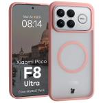 Kit protectie 2 in 1 BizonMobile, Carcasa Bizon MatteO si Folie sticla securizata Bizon Glass Edge, compatibil cu Xiaomi Poco F8 Ultra, Roz 4 - lerato.ro