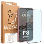 Kit protectie 2 in 1 BizonMobile, Carcasa Bizon MatteO si Folie sticla securizata Bizon Glass Edge, compatibil cu Xiaomi Poco F8 Ultra, Roz 10 - lerato.ro