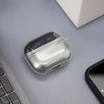 Carcasa Bizon Headphone Clear compatibila cu Samsung Galaxy Buds 3 / 3 Pro, Glitter Clear 4 - lerato.ro