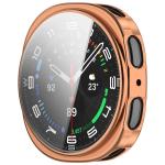Carcasa cu protectie ecran din sticla securizata BizonMobile Felipe compatibila cu Samsung Galaxy Watch 8 44mm, Rose Gold 9 - lerato.ro