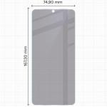 Folie sticla securizata Bizon Glass Mule Shadow Privacy compatibila cu Xiaomi Redmi 15C 5G, Negru 4 - lerato.ro
