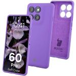 Carcasa Bizon Soft compatibila cu Motorola Edge 60 Pro, Mov 3 - lerato.ro