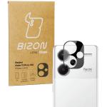 Set 2 folii sticla securizata camera foto Bizon Glass Lens compatibile cu Xiaomi Redmi Note 13 Pro Plus 5G, Negru 3 - lerato.ro