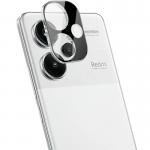 Set 2 folii sticla securizata camera foto Bizon Glass Lens compatibile cu Xiaomi Redmi Note 13 Pro Plus 5G, Negru 6 - lerato.ro