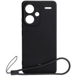 Carcasa Bizon Silicone Sq compatibila cu Xiaomi Redmi Note 13 Pro Plus 5G, Negru 2 - lerato.ro