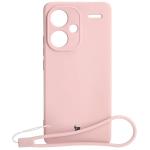 Carcasa Bizon Silicone Sq compatibila cu Xiaomi Redmi Note 13 5G, Roz 2 - lerato.ro