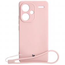 Huse Telefoane, Carcasa Bizon Silicone Sq compatibila cu Xiaomi Redmi Note 13 5G, Roz, lerato.ro