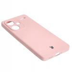Carcasa Bizon Silicone Sq compatibila cu Xiaomi Redmi Note 13 5G, Roz 5 - lerato.ro