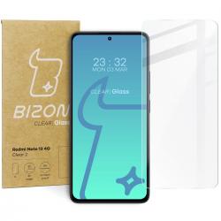 Folie sticla securizata Bizon Glass Clear 2 compatibila cu Xiaomi Redmi Note 13 4G, Transparent