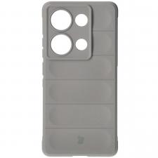 Carcasa Bizon Tur compatibila cu Xiaomi Poco M6 Pro 4G / Xiaomi Redmi Note 13 Pro 4G, Light Grey