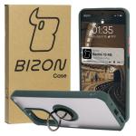Carcasa Bizon Hybrid Ring compatibila cu Xiaomi Redmi 13 4G, Verde 3 - lerato.ro
