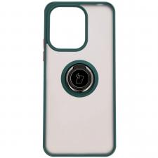 Carcasa Bizon Hybrid Ring compatibila cu Xiaomi Redmi 13 4G, Verde