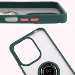Carcasa Bizon Hybrid Ring compatibila cu Xiaomi Redmi 13 4G, Verde 4 - lerato.ro
