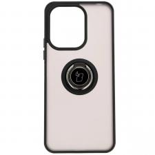 Huse Telefoane, Carcasa Bizon Hybrid Ring compatibila cu Xiaomi Redmi 13 4G, Negru, lerato.ro