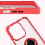 Carcasa Bizon Hybrid Ring compatibila cu Xiaomi Redmi 13 4G, Rosu 4 - lerato.ro