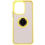 Carcasa Bizon Hybrid Ring compatibila cu Xiaomi Redmi 13 4G, Galben 2 - lerato.ro