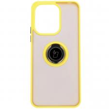 Carcasa Bizon Hybrid Ring compatibila cu Xiaomi Redmi 13 4G, Galben