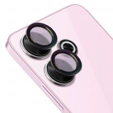 Folii protectie telefoane Xiaomi, Folie sticla securizata camera foto Bizon Glass Snap Lens compatibila cu Xiaomi Redmi 13 4G, Negru, lerato.ro