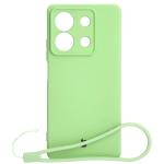 Carcasa Bizon Silicone Sq compatibila cu Xiaomi Redmi Note 13 5G, Verde 2 - lerato.ro