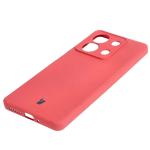 Carcasa Bizon Silicone Sq compatibila cu Xiaomi Redmi Note 13 5G, Peach Pink 4 - lerato.ro