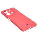 Carcasa Bizon Silicone Sq compatibila cu Xiaomi Redmi Note 13 5G, Peach Pink 5 - lerato.ro