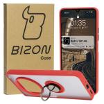 Carcasa Bizon Hybrid Ring compatibila cu Xiaomi Redmi 14C 4G / Poco C75, Rosu 3 - lerato.ro