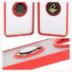 Carcasa Bizon Hybrid Ring compatibila cu Xiaomi Redmi 14C 4G / Poco C75, Rosu 5 - lerato.ro