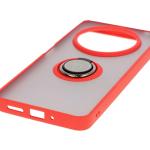 Carcasa Bizon Hybrid Ring compatibila cu Xiaomi Redmi 14C 4G / Poco C75, Rosu 6 - lerato.ro